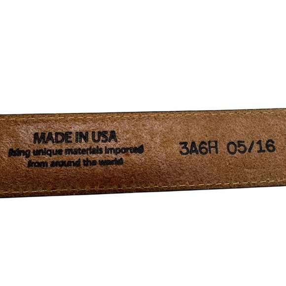 Tony Lama Kids Rodeo Champion Tooled Leather Western Belt USA Size 28 Top Grain - Picture 5 of 10